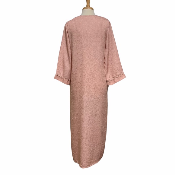 Vintage Style Carlton Hall elegant Lounging Zip Up Robe - Picture 4 of 11